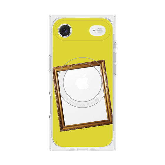 プレミアムスクエアケース with MagSafe［ Photo Frame - Yellow ］