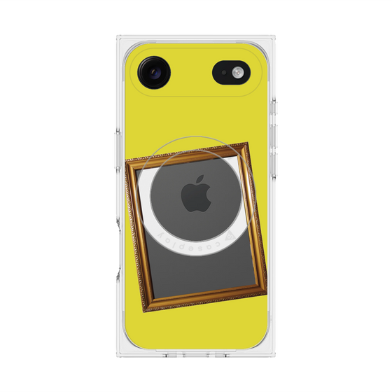 プレミアムスクエアケース with MagSafe［ Photo Frame - Yellow ］