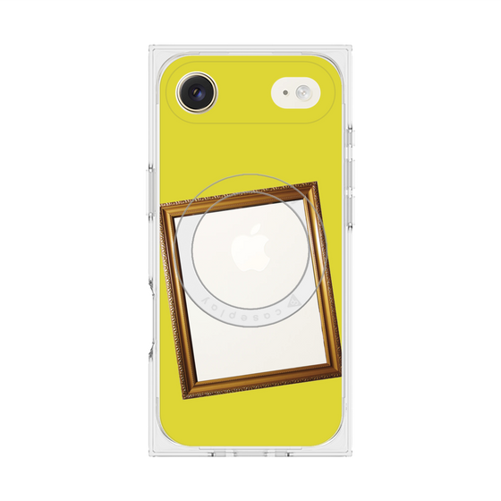 プレミアムスクエアケース with MagSafe［ Photo Frame - Yellow ］