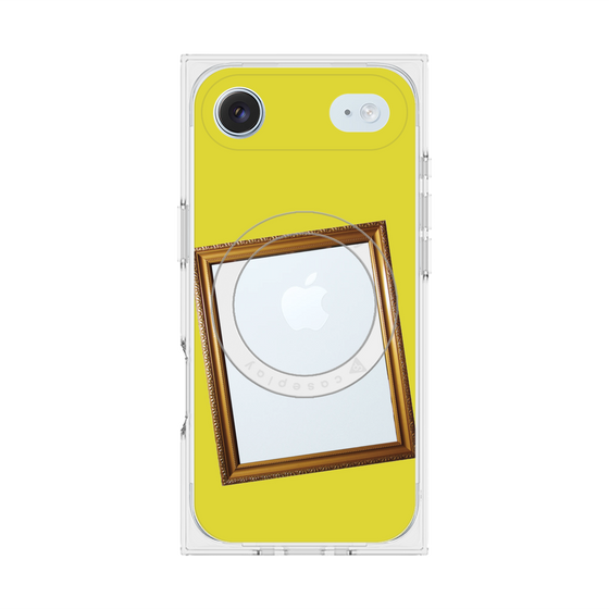 プレミアムスクエアケース with MagSafe［ Photo Frame - Yellow ］