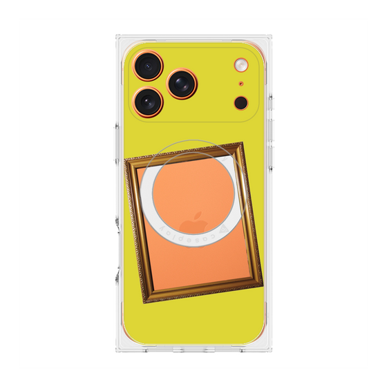 プレミアムスクエアケース with MagSafe［ Photo Frame - Yellow ］