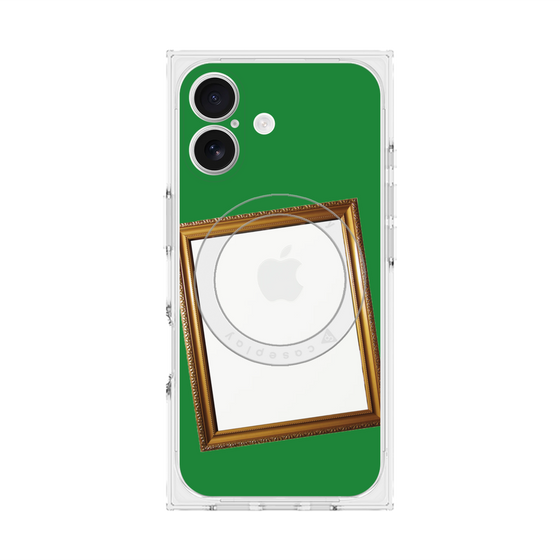 プレミアムスクエアケース with MagSafe［ Photo Frame - Green ］