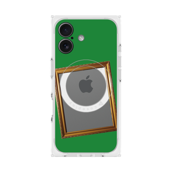 プレミアムスクエアケース with MagSafe［ Photo Frame - Green ］