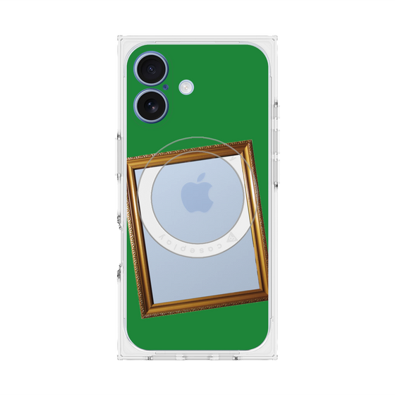 プレミアムスクエアケース with MagSafe［ Photo Frame - Green ］