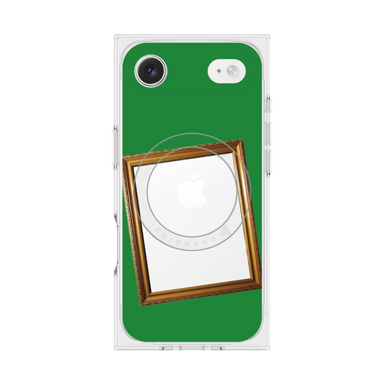 プレミアムスクエアケース with MagSafe［ Photo Frame - Green ］