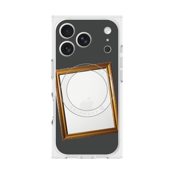 プレミアムスクエアケース with MagSafe［ Photo Frame - Gray ］