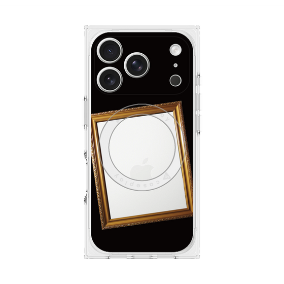 プレミアムスクエアケース with MagSafe［ Photo Frame - Black ］
