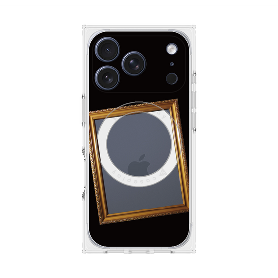 プレミアムスクエアケース with MagSafe［ Photo Frame - Black ］