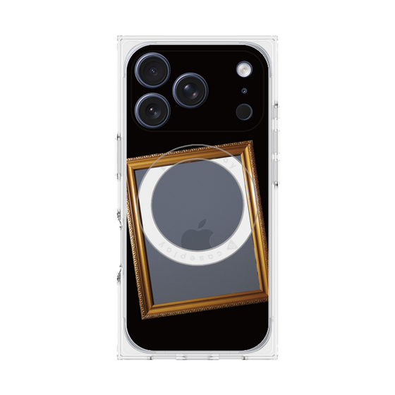 プレミアムスクエアケース with MagSafe［ Photo Frame - Black ］