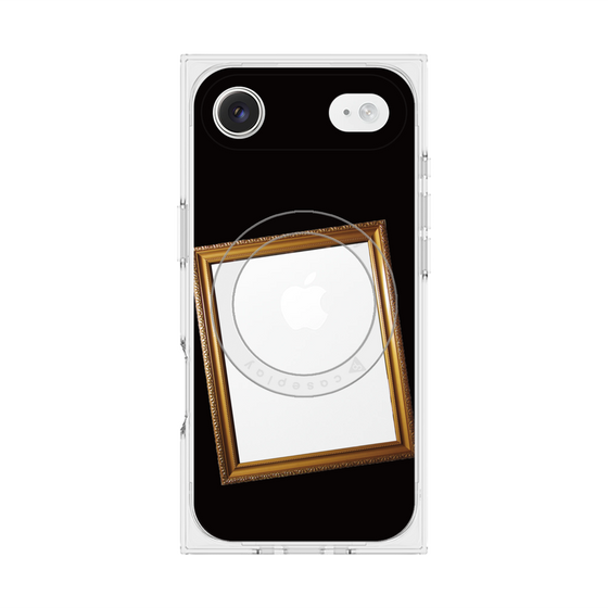 プレミアムスクエアケース with MagSafe［ Photo Frame - Black ］