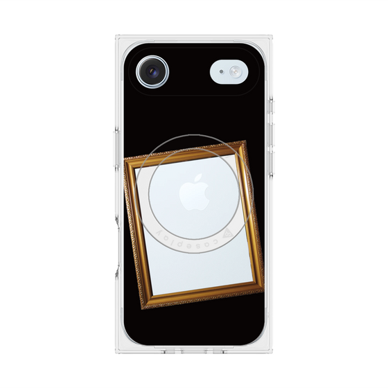 プレミアムスクエアケース with MagSafe［ Photo Frame - Black ］