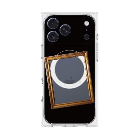 プレミアムスクエアケース with MagSafe［ Photo Frame - Black ］