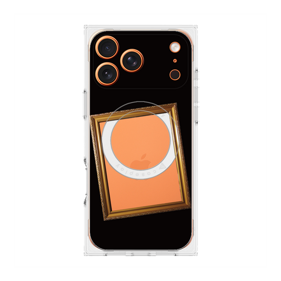プレミアムスクエアケース with MagSafe［ Photo Frame - Black ］