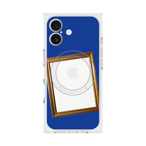 プレミアムスクエアケース with MagSafe［ Photo Frame - Blue ］