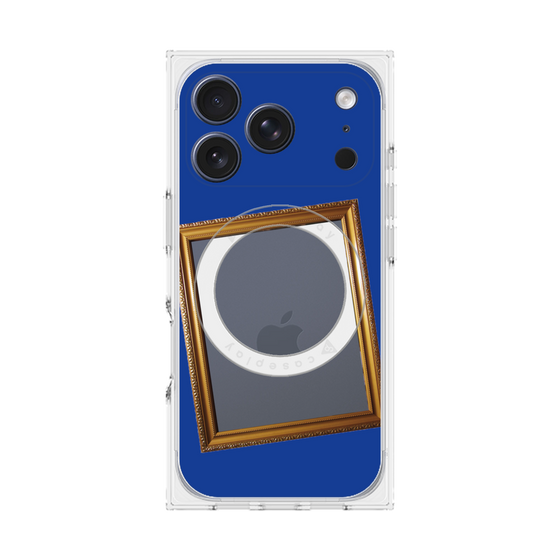 プレミアムスクエアケース with MagSafe［ Photo Frame - Blue ］