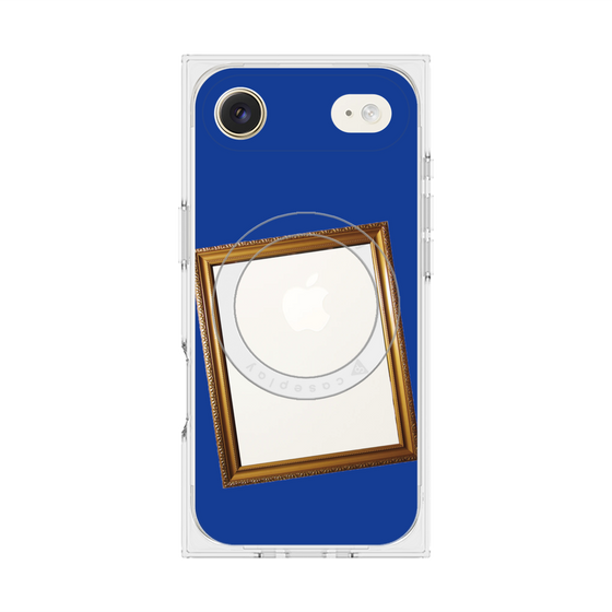 プレミアムスクエアケース with MagSafe［ Photo Frame - Blue ］
