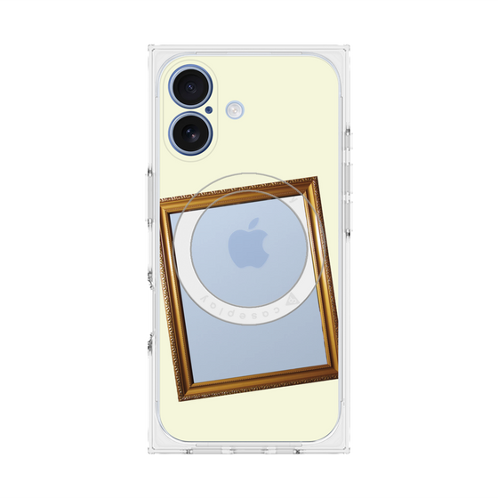 プレミアムスクエアケース with MagSafe［ Photo Frame - Ivory ］
