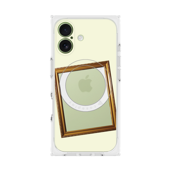 プレミアムスクエアケース with MagSafe［ Photo Frame - Ivory ］