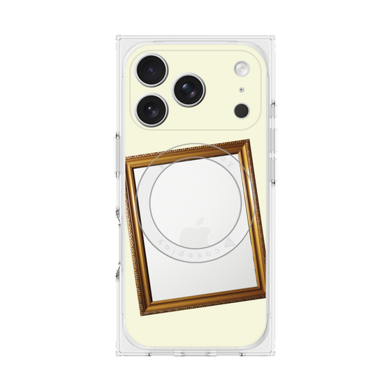 プレミアムスクエアケース with MagSafe［ Photo Frame - Ivory ］