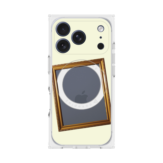 プレミアムスクエアケース with MagSafe［ Photo Frame - Ivory ］