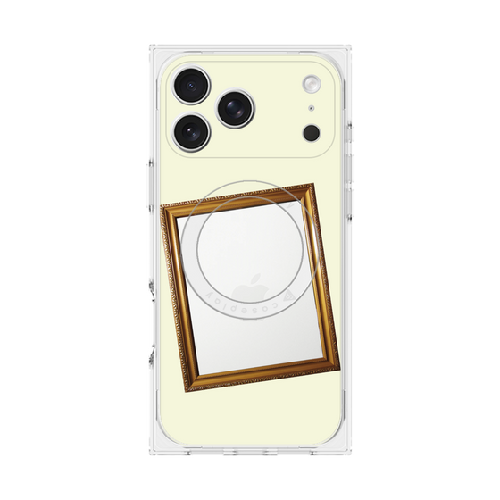 プレミアムスクエアケース with MagSafe［ Photo Frame - Ivory ］