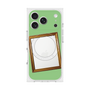 プレミアムスクエアケース with MagSafe［ Photo Frame - Light Green ］