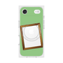 プレミアムスクエアケース with MagSafe［ Photo Frame - Light Green ］