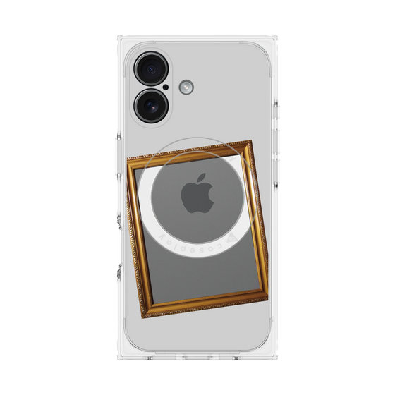 プレミアムスクエアケース with MagSafe［ Photo Frame - Light Gray ］