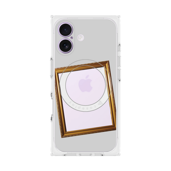プレミアムスクエアケース with MagSafe［ Photo Frame - Light Gray ］