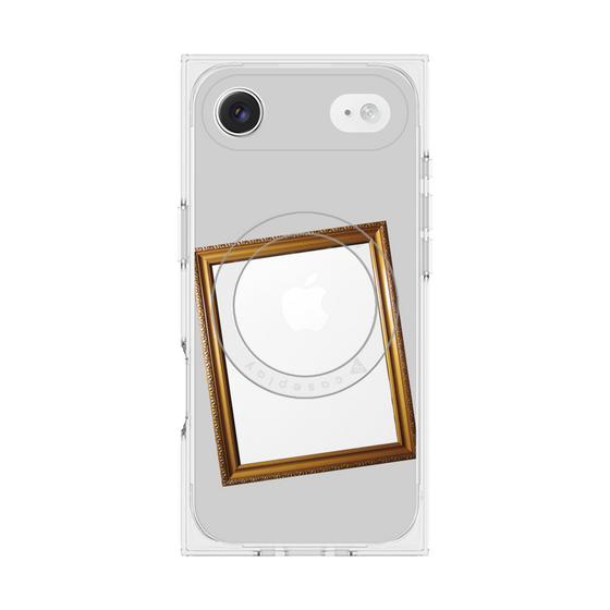 プレミアムスクエアケース with MagSafe［ Photo Frame - Light Gray ］