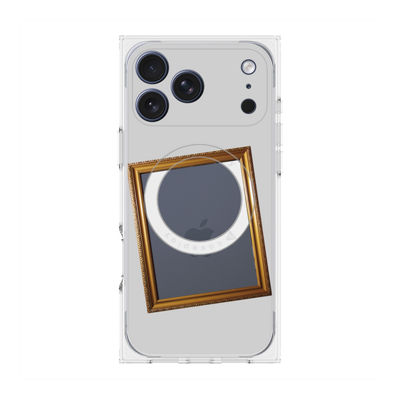 プレミアムスクエアケース with MagSafe［ Photo Frame - Light Gray ］