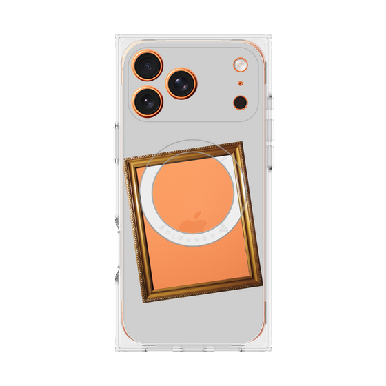 プレミアムスクエアケース with MagSafe［ Photo Frame - Light Gray ］