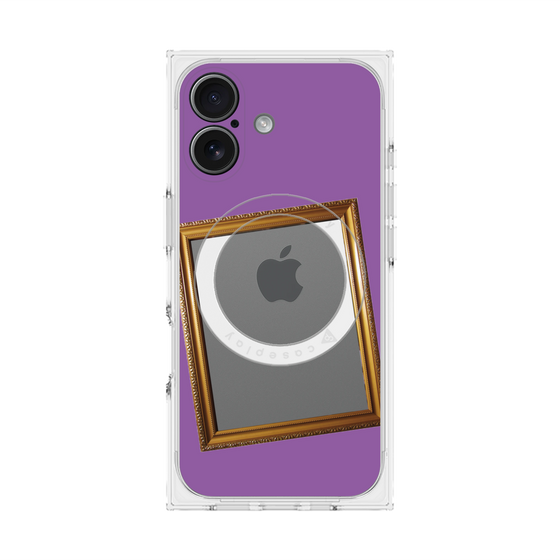 プレミアムスクエアケース with MagSafe［ Photo Frame - Purple ］