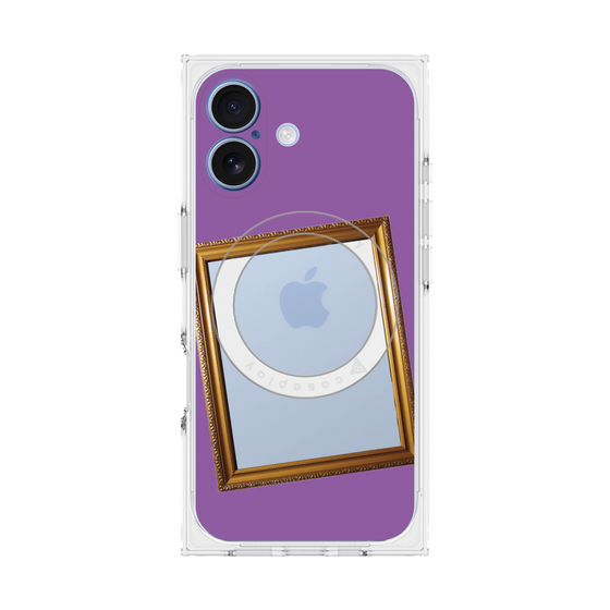 プレミアムスクエアケース with MagSafe［ Photo Frame - Purple ］