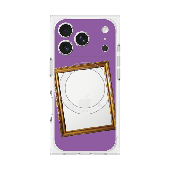 プレミアムスクエアケース with MagSafe［ Photo Frame - Purple ］