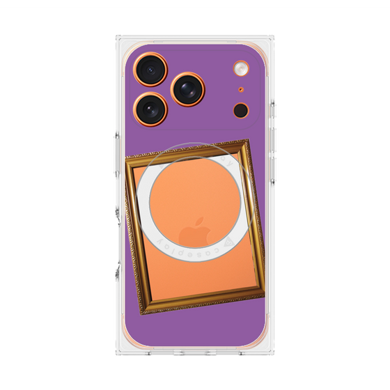 プレミアムスクエアケース with MagSafe［ Photo Frame - Purple ］