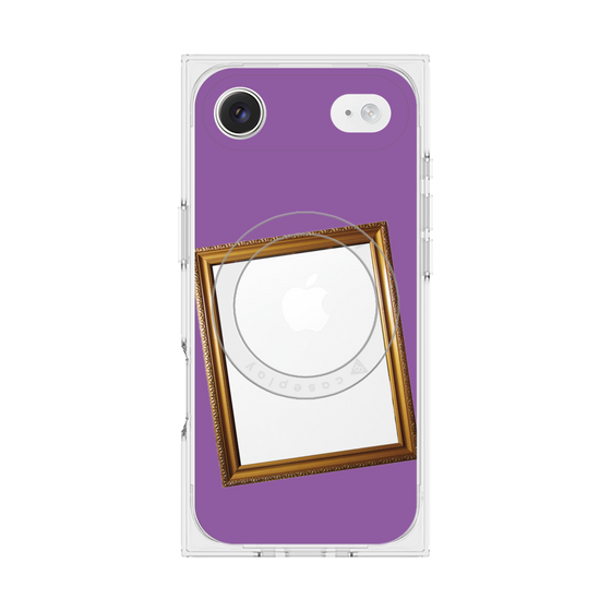 プレミアムスクエアケース with MagSafe［ Photo Frame - Purple ］