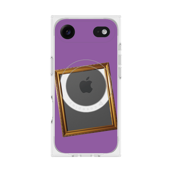 プレミアムスクエアケース with MagSafe［ Photo Frame - Purple ］