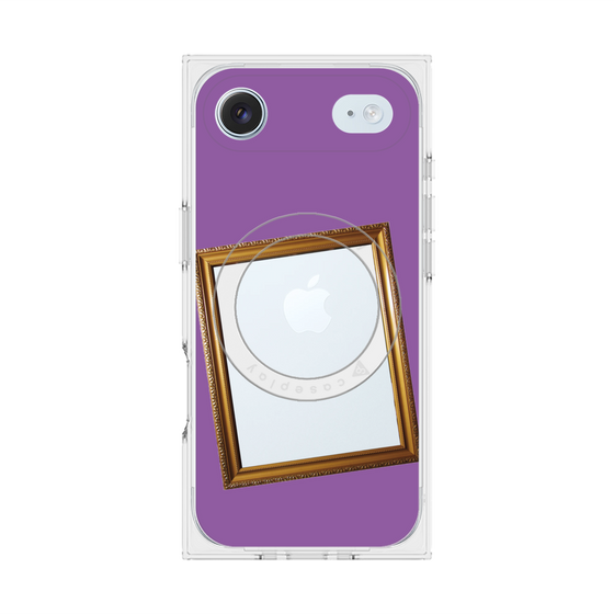 プレミアムスクエアケース with MagSafe［ Photo Frame - Purple ］