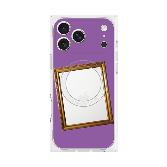 プレミアムスクエアケース with MagSafe［ Photo Frame - Purple ］