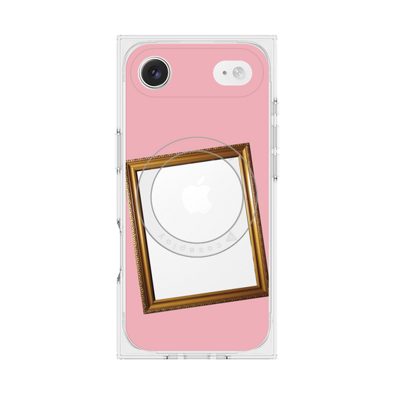 プレミアムスクエアケース with MagSafe［ Photo Frame - Pink ］