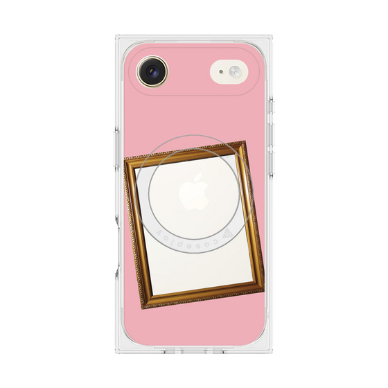 プレミアムスクエアケース with MagSafe［ Photo Frame - Pink ］