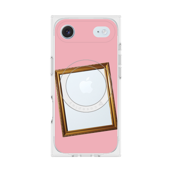 プレミアムスクエアケース with MagSafe［ Photo Frame - Pink ］