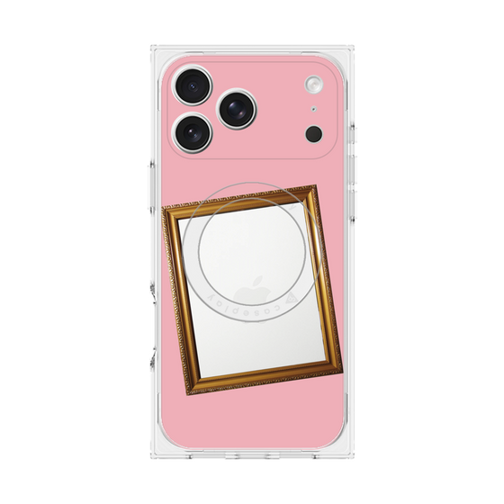 プレミアムスクエアケース with MagSafe［ Photo Frame - Pink ］