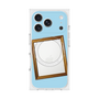 プレミアムスクエアケース with MagSafe［ Photo Frame - Light Blue ］