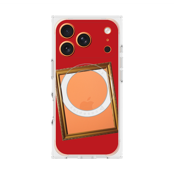 プレミアムスクエアケース with MagSafe［ Photo Frame - Red ］