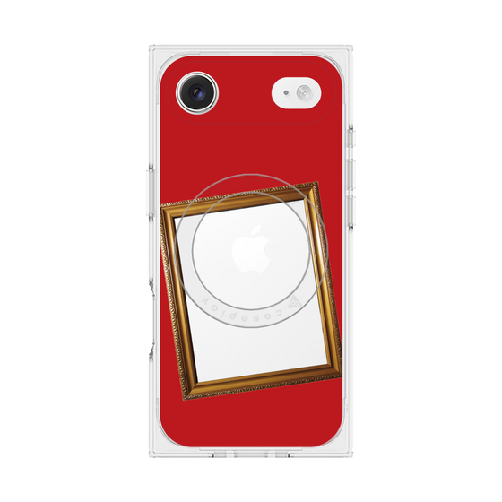 プレミアムスクエアケース with MagSafe［ Photo Frame - Red ］
