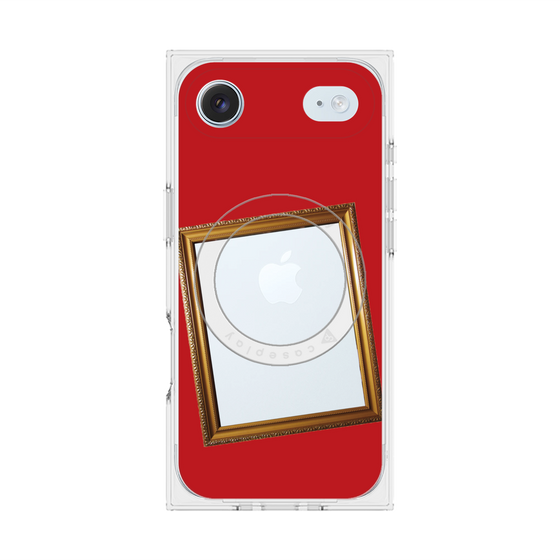 プレミアムスクエアケース with MagSafe［ Photo Frame - Red ］