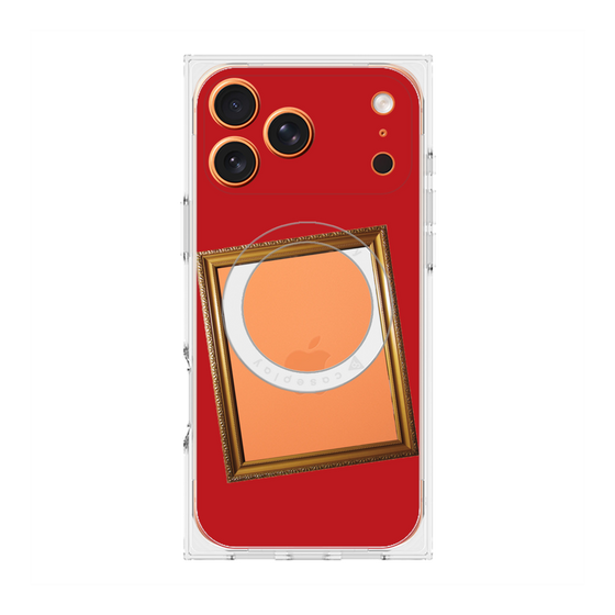 プレミアムスクエアケース with MagSafe［ Photo Frame - Red ］