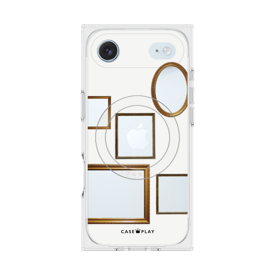 プレミアムスクエアケース with MagSafe［ Photo Frames - White ］